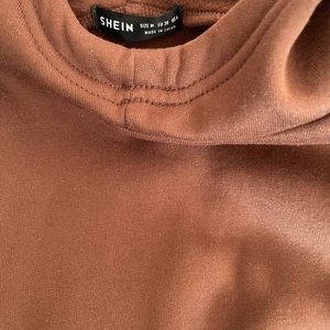 Brown hoodie and sweatpants